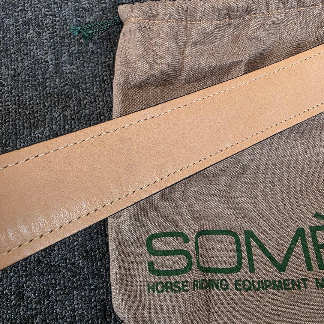 SOMES SADDLE 　レザーベルト　ブラック　シルバー　保管袋　未使用保管