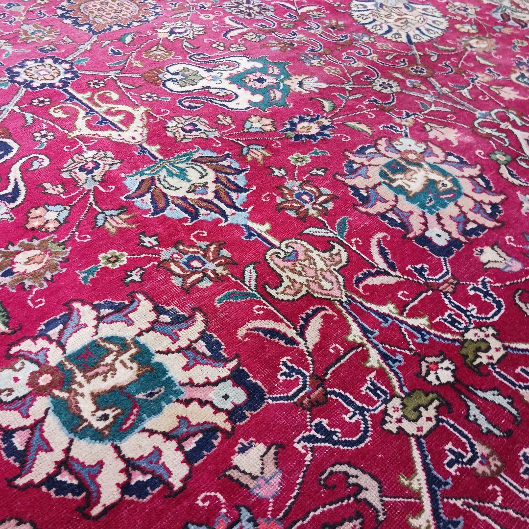 Y2023 ペルシャ絨毯 ウール 手織り 特大 412×313㎝ 工房サイン