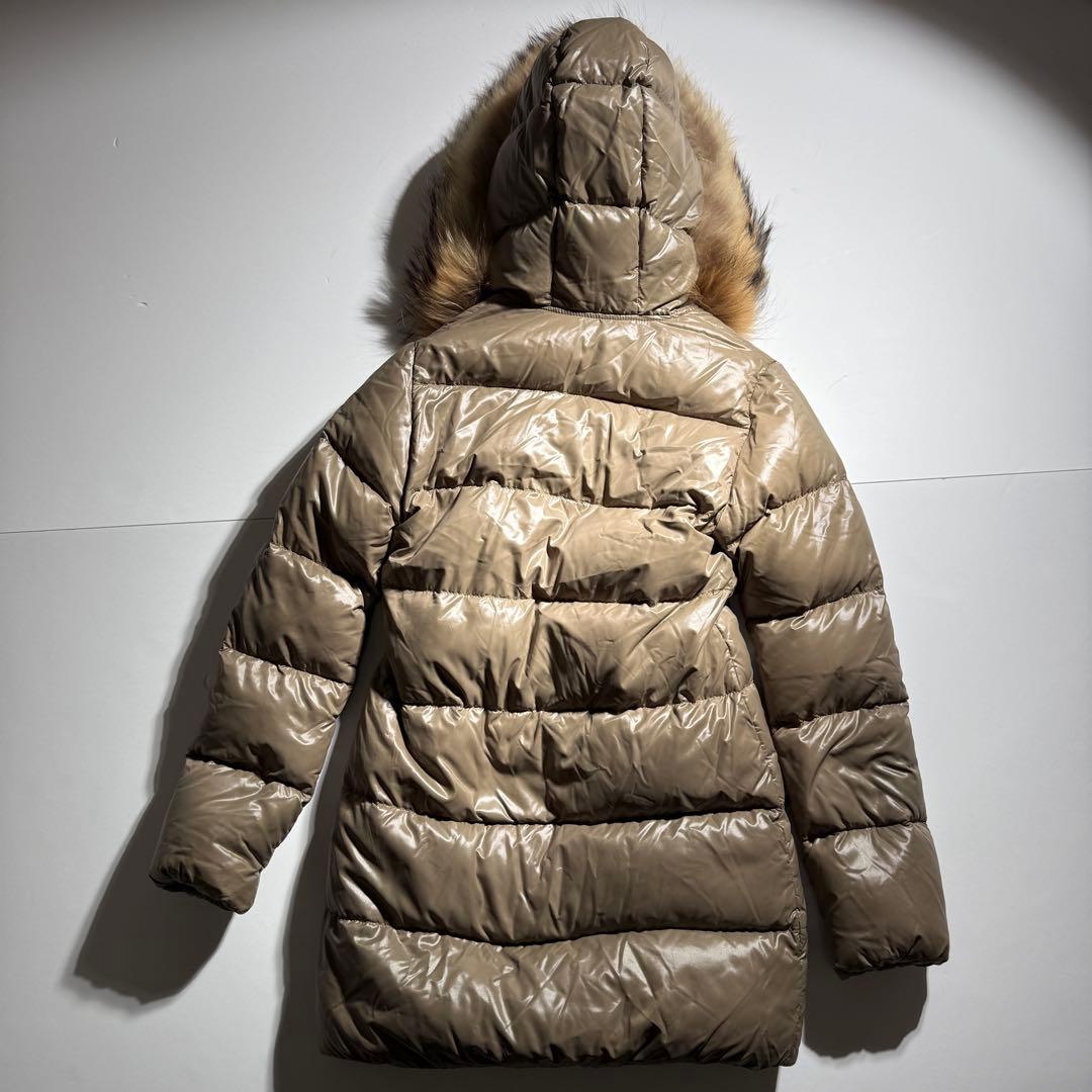 美品　デュベティカ　2060　ダウンコート　ファー　ベージュ系　カッパ