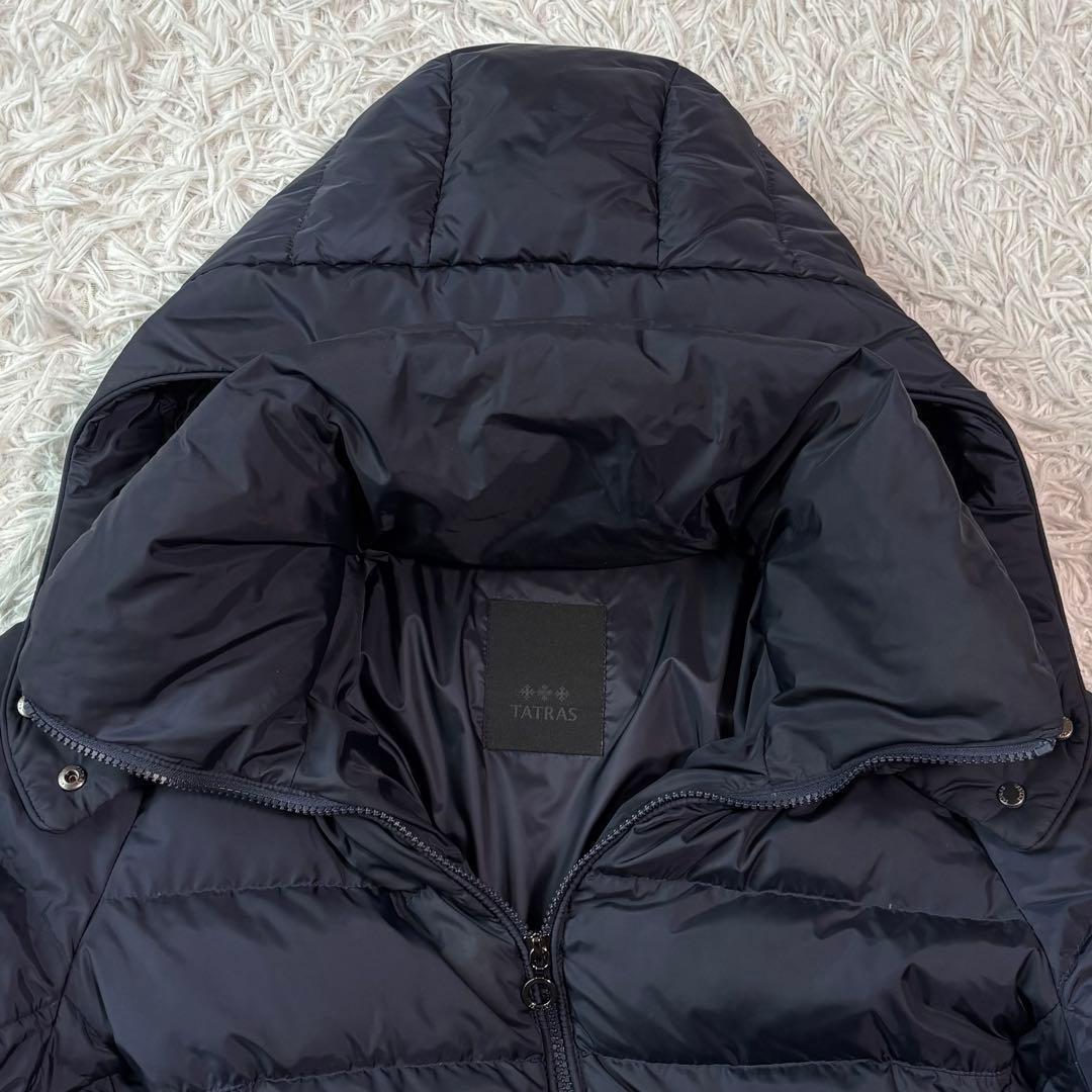 未使用級XXL✨タトラス ダウンコート ポリテアマ 2way ロング丈 ネイビー