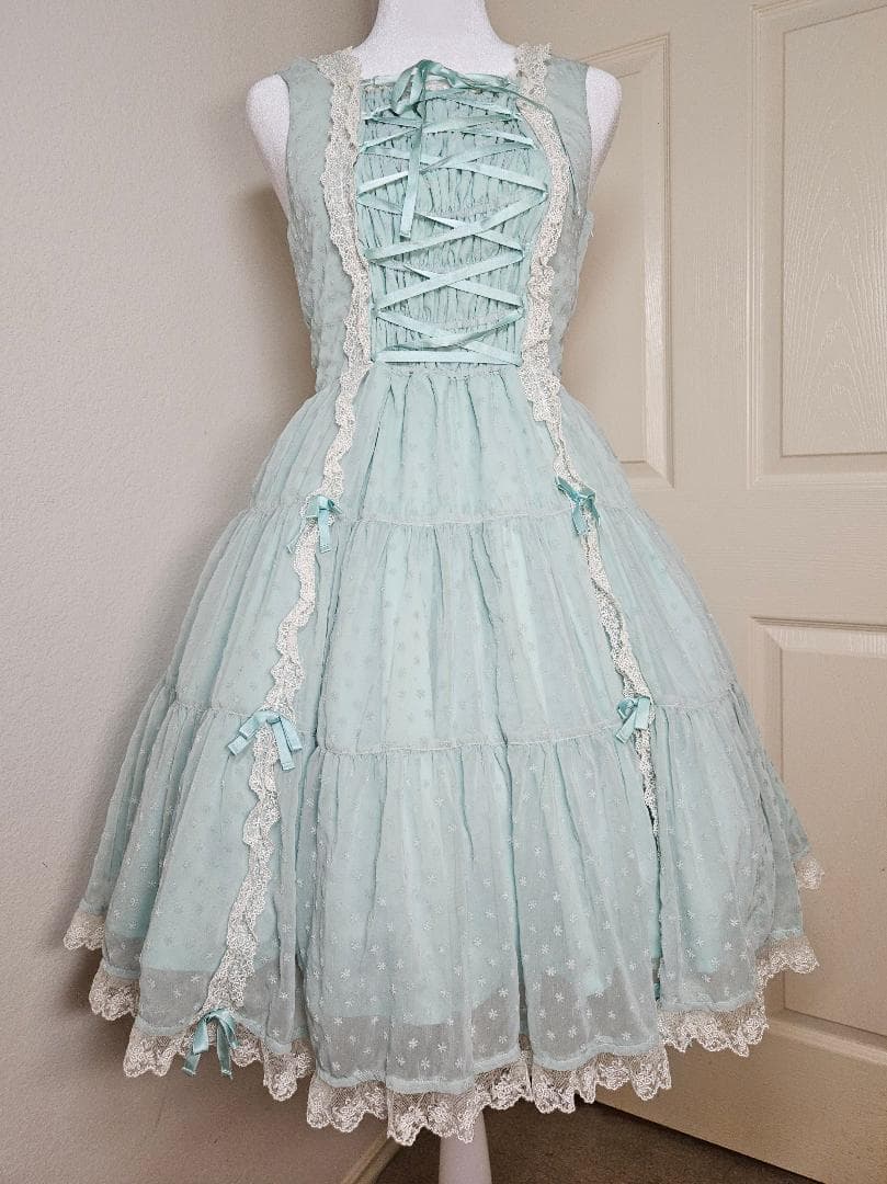 ２００８年 花柄フロッキージャンパースカート