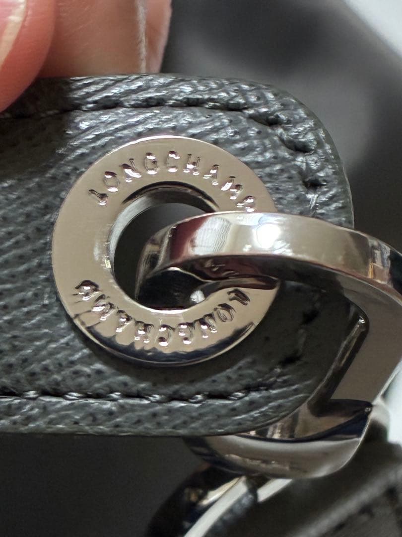 【美品】LONGCHAMP（ロンシャン）◆2way（手提げ&斜めがけ）◆グレー