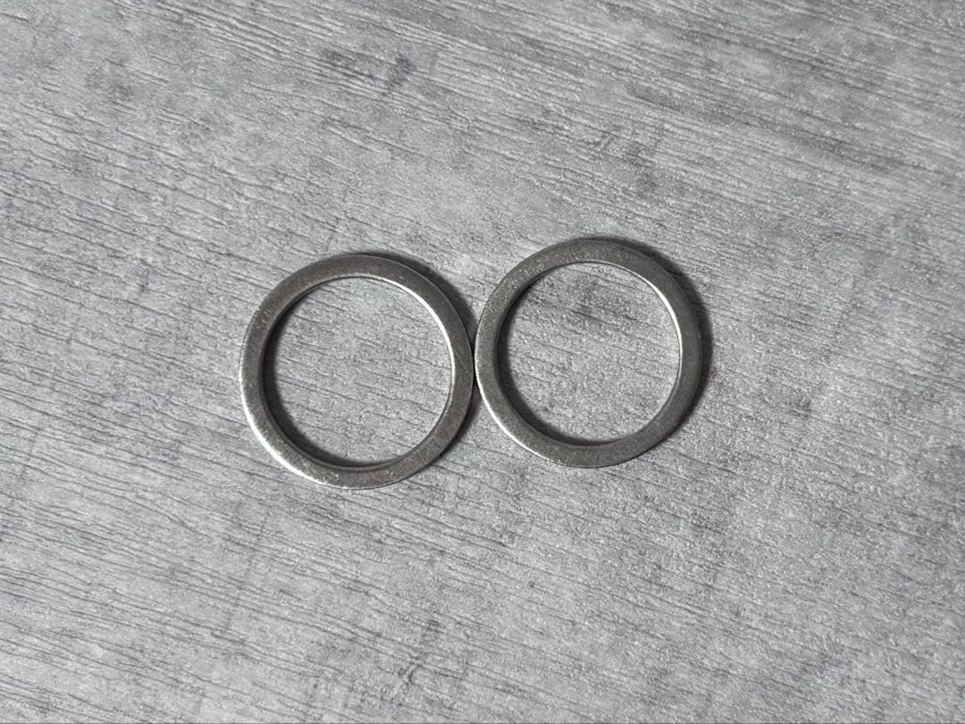 マルジェラ ナンバリングリング シルバー サイズ2