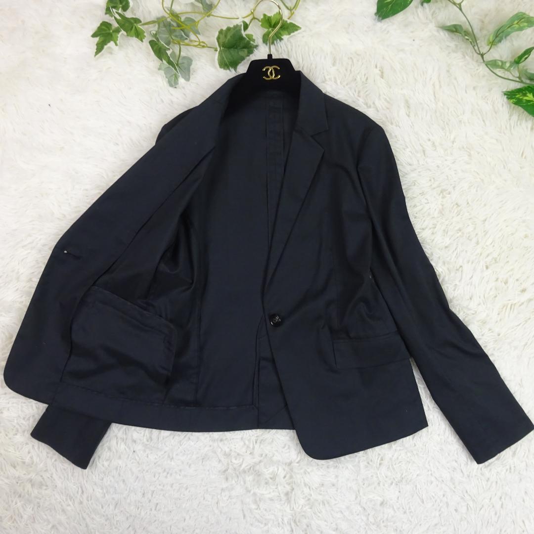 美品　ユナイテッドアローズ　ストレッチ　ウォッシャブル　パンツスーツ　M　黒