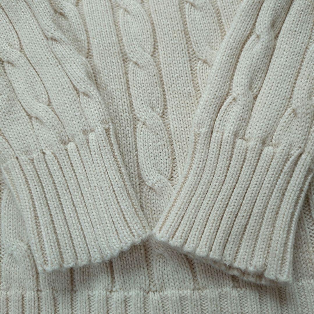 Polo Ralph Lauren ケーブルニットセーター 長袖　ベージュ　S