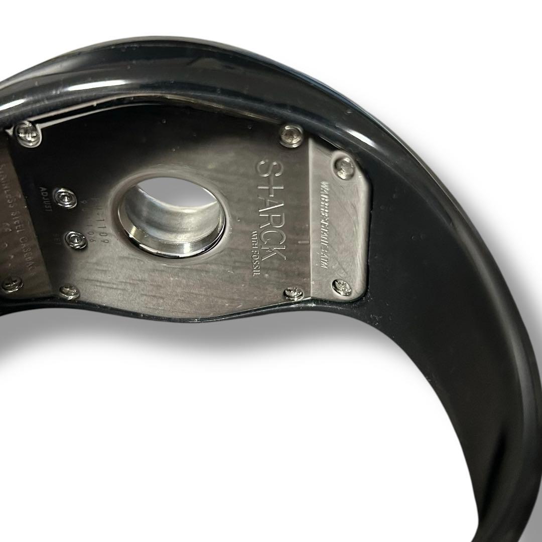 【美品】フィリップスタルク S+ARCK フォッシル クォーツ メンズ デジタル