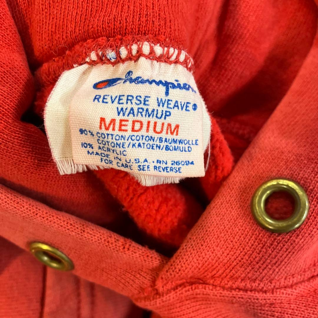 ロ*物様 80sトリコタグChampionチャンピオンレッドリバースウィーブ