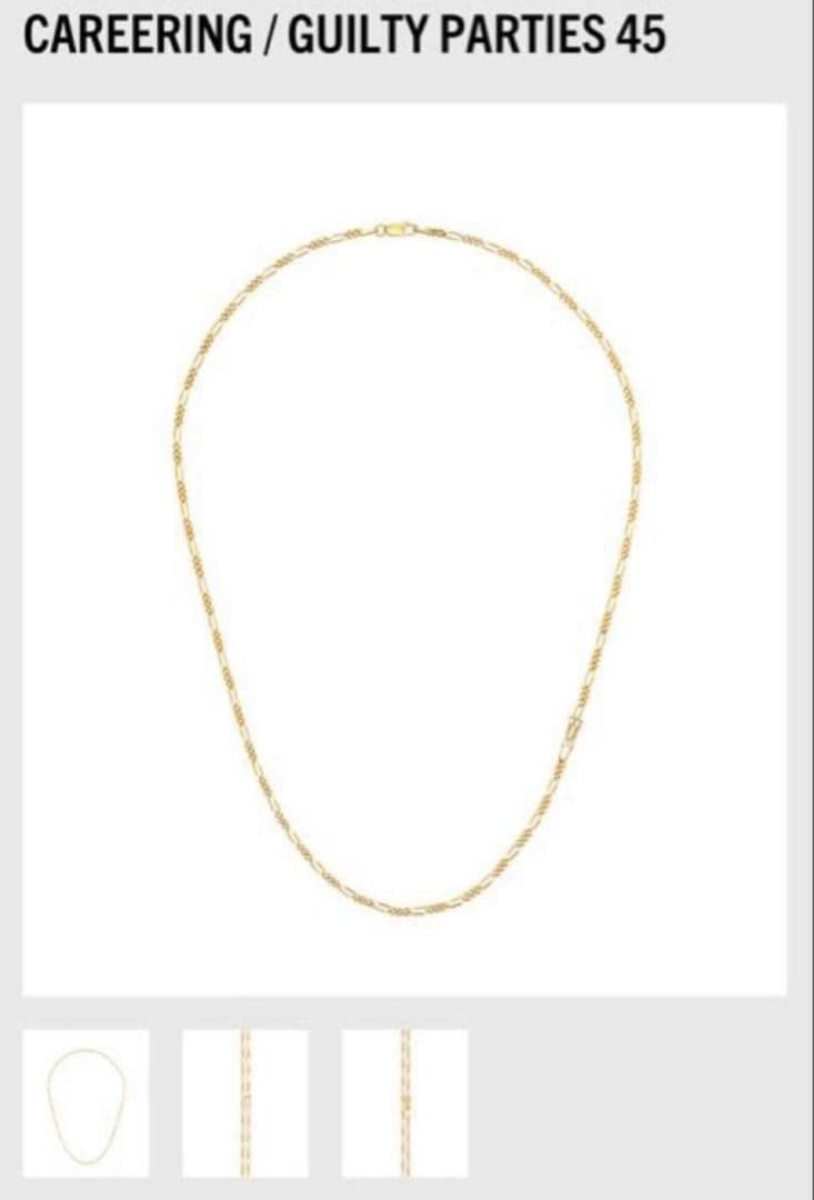 CAREERING / WACKO MARIA ネックレス ゴールド