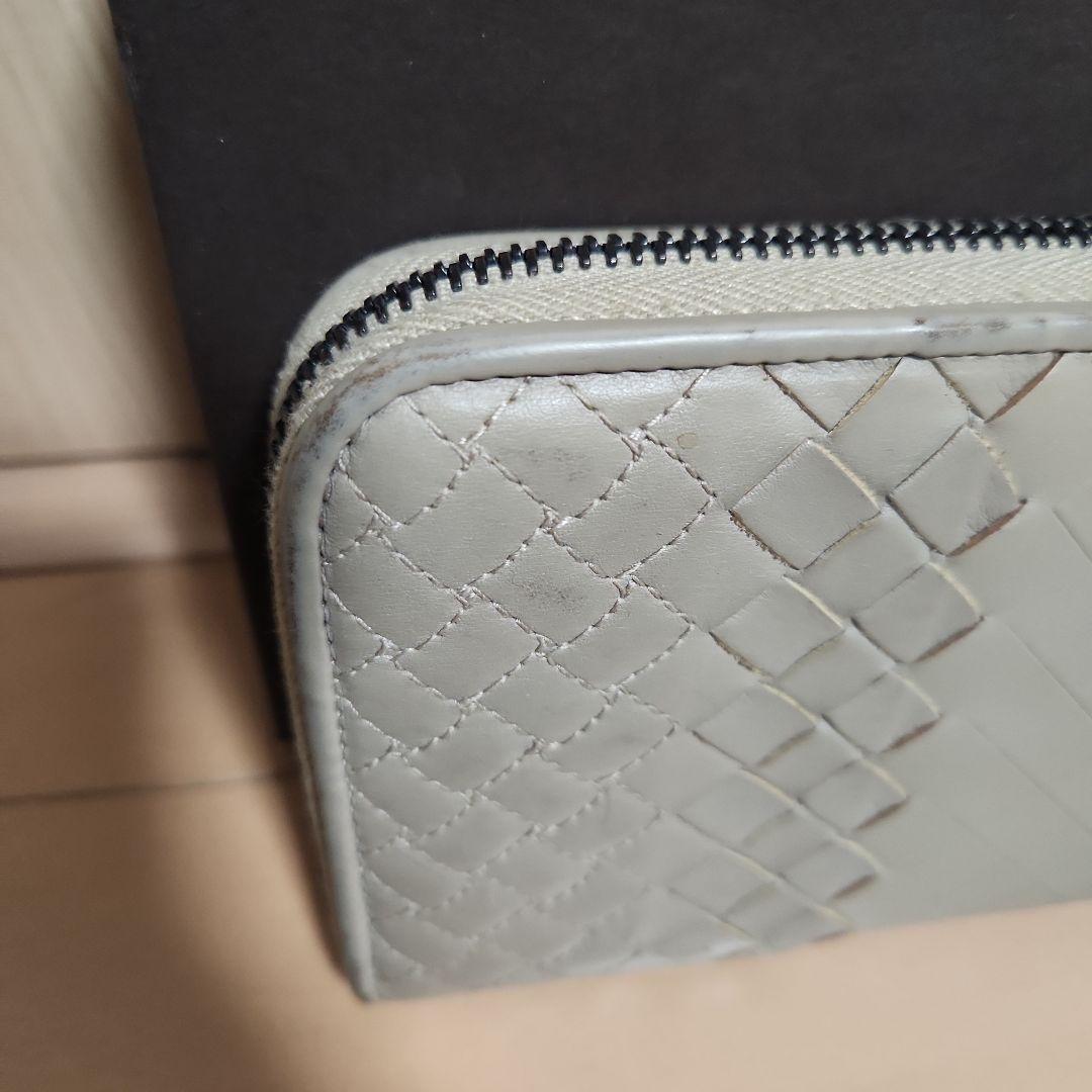 BOTTEGA VENETA 長財布 ラウンドファスナー グレー