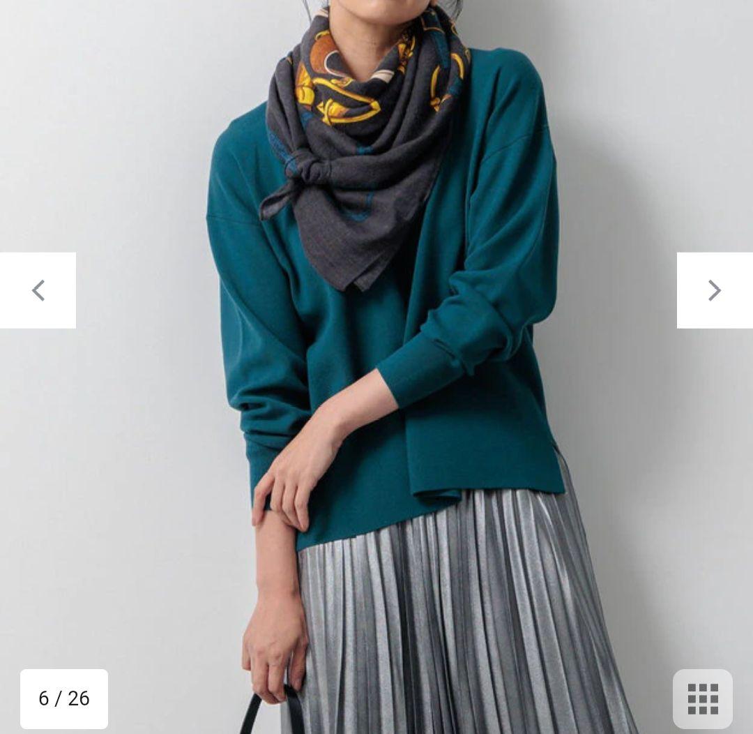 23区【洗える】ヴィスコースストレッチ ミラノリブ ニット