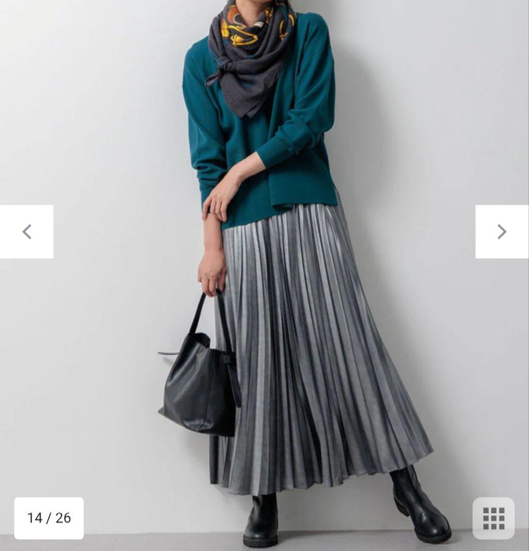 23区【洗える】ヴィスコースストレッチ ミラノリブ ニット