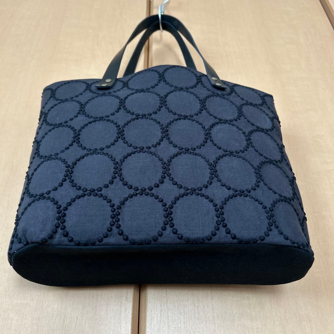 ハンドメイド　トートバッグ　A4サイズ　ミナペルホネン　タンバリン