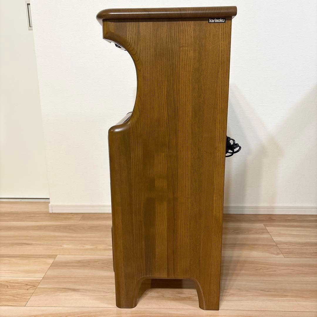 ✨極美品✨ カリモク 電話台 キャビネット コンセント付き 4段引出し 送料無料