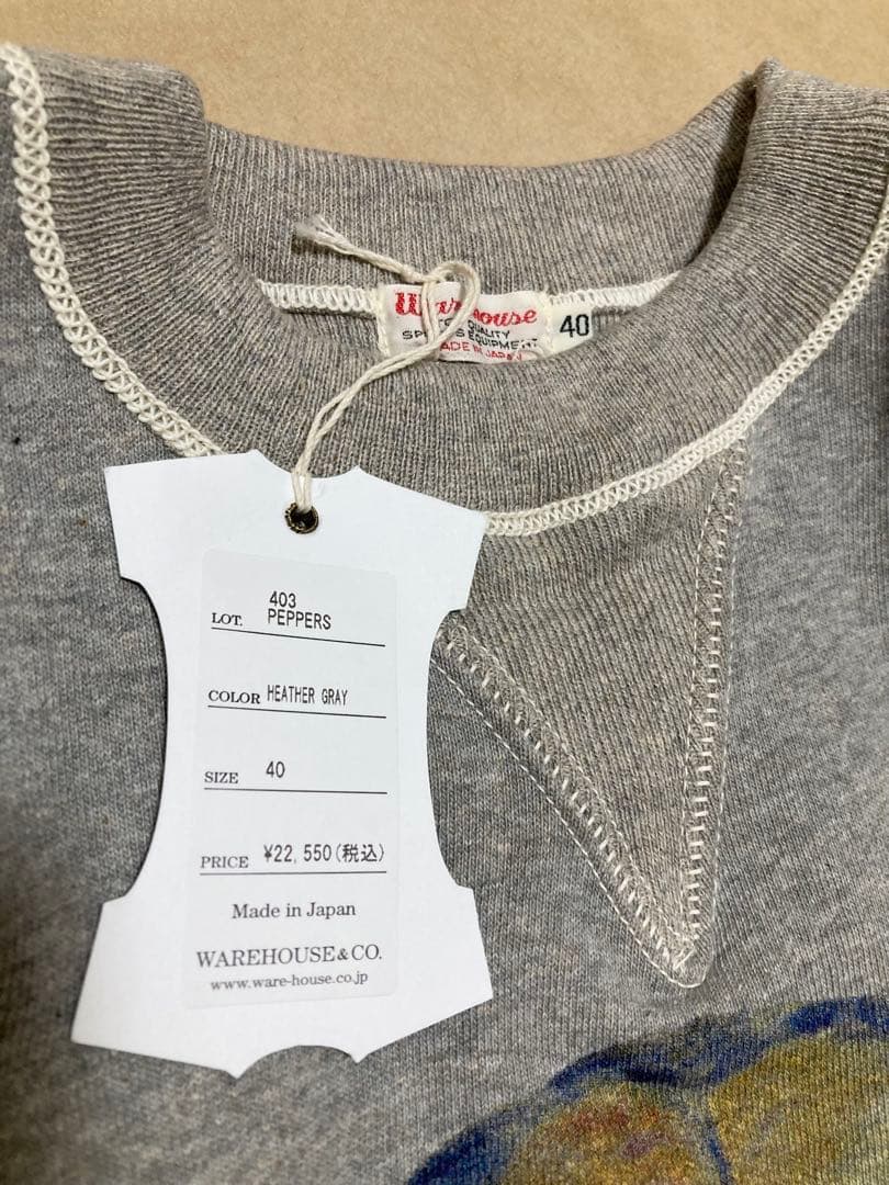新品 ウエアハウス 403 スウェット PEPPERS ワイルドキャット 40