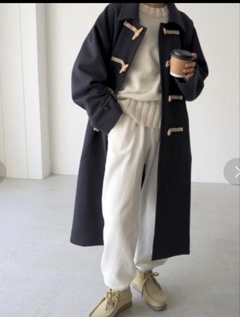 キャナルジーン　BON APPÉTIT ネイビー メルトンダッフルコート　38