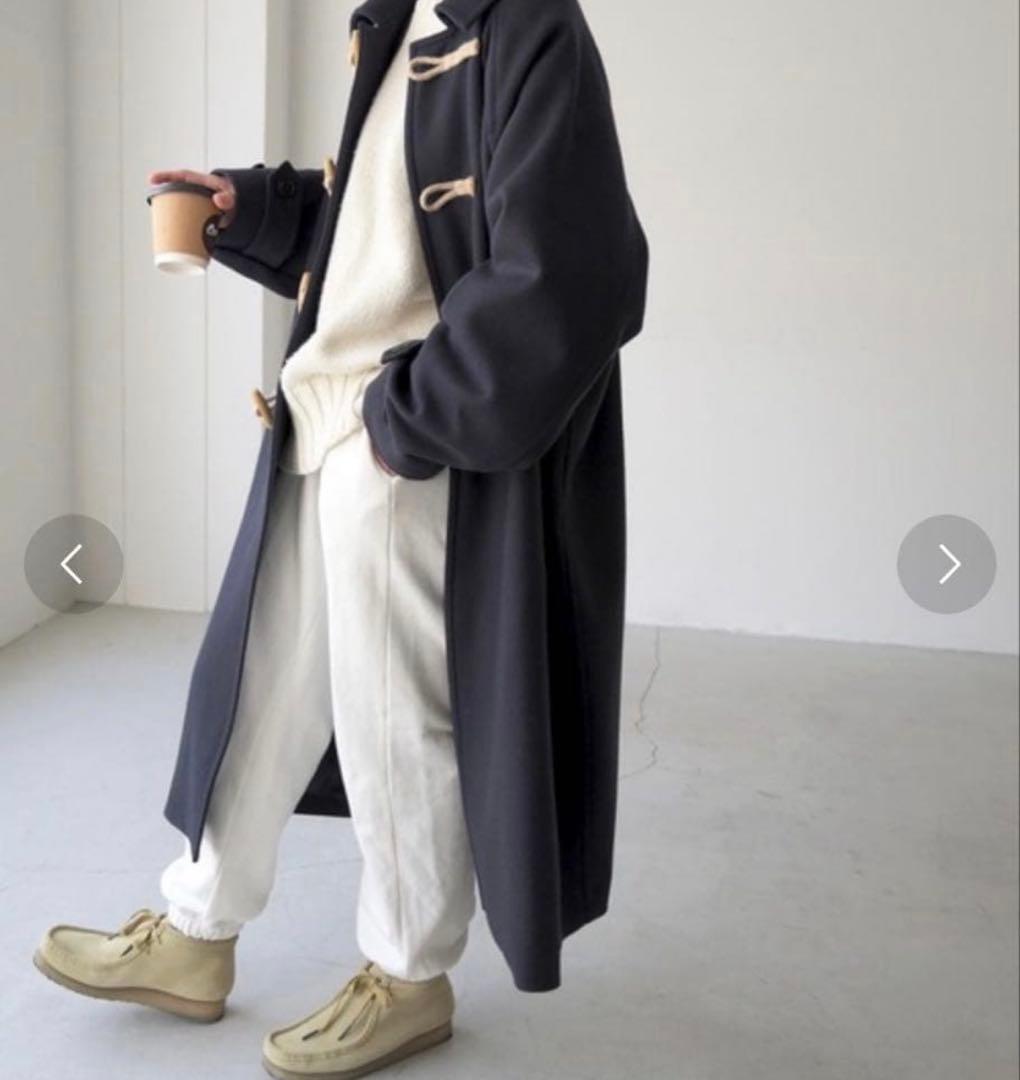 キャナルジーン　BON APPÉTIT ネイビー メルトンダッフルコート　38