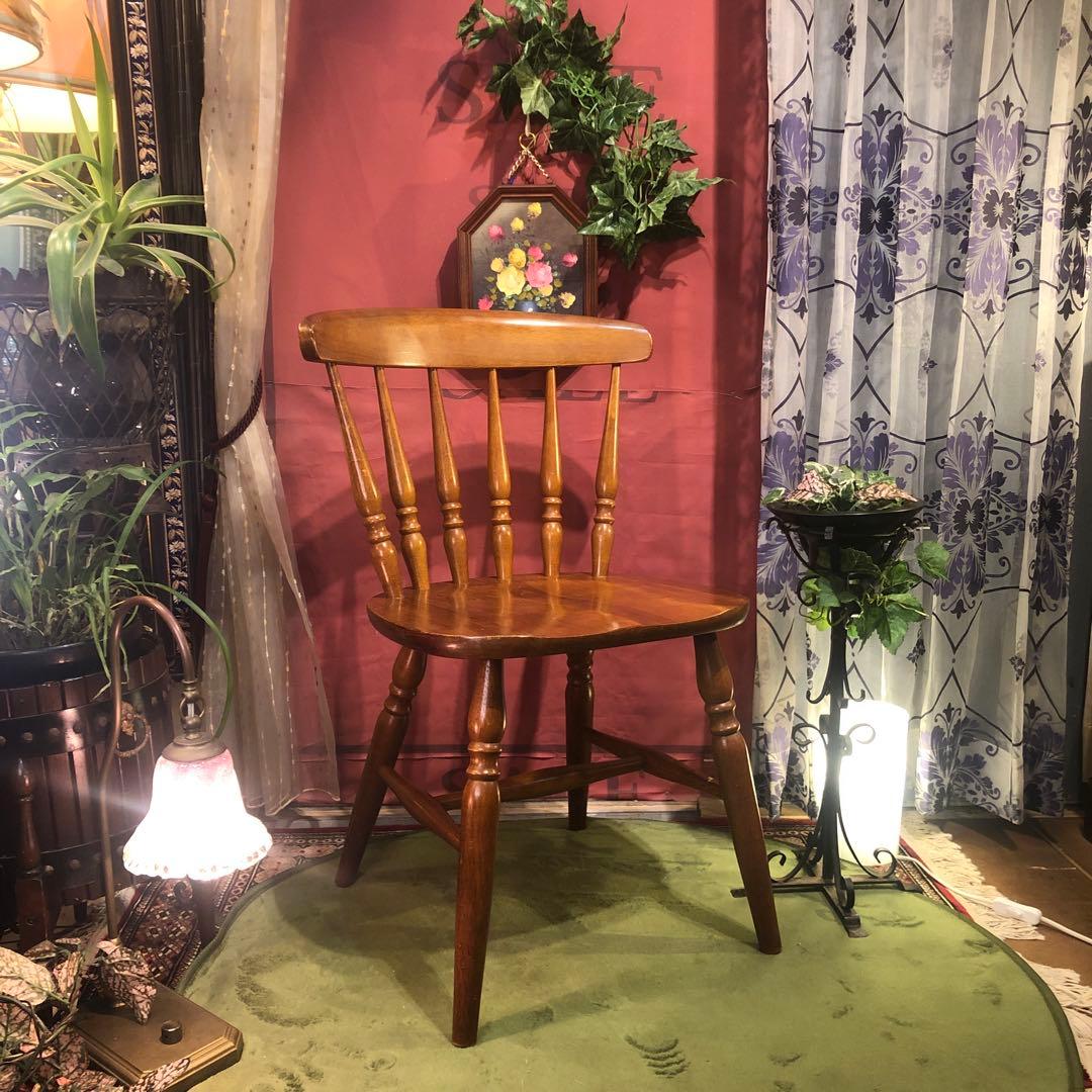 Sale L１ヴィンテージ ラウンドバック板座　ウィンザーチェア
