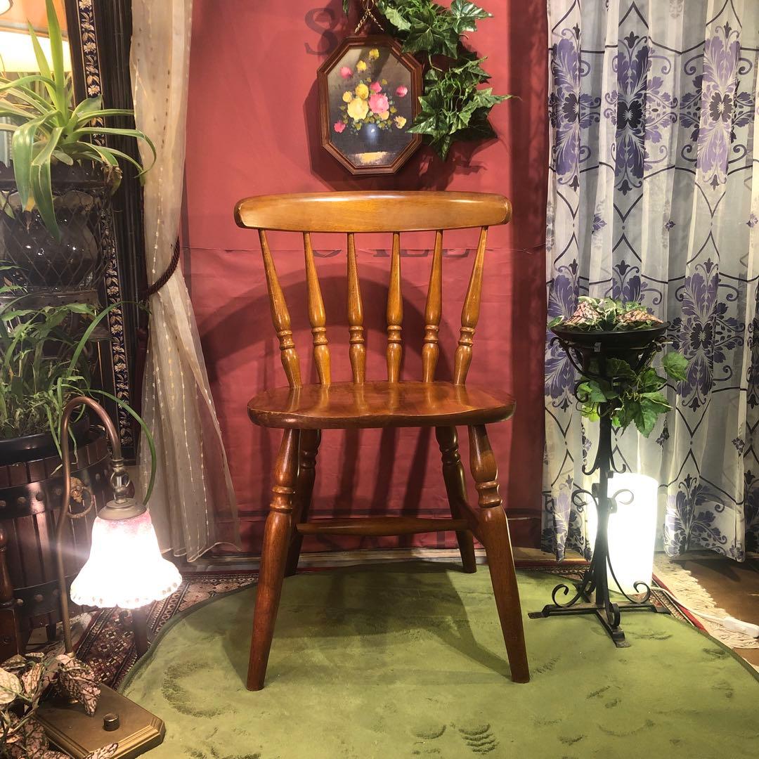 Sale L１ヴィンテージ ラウンドバック板座　ウィンザーチェア