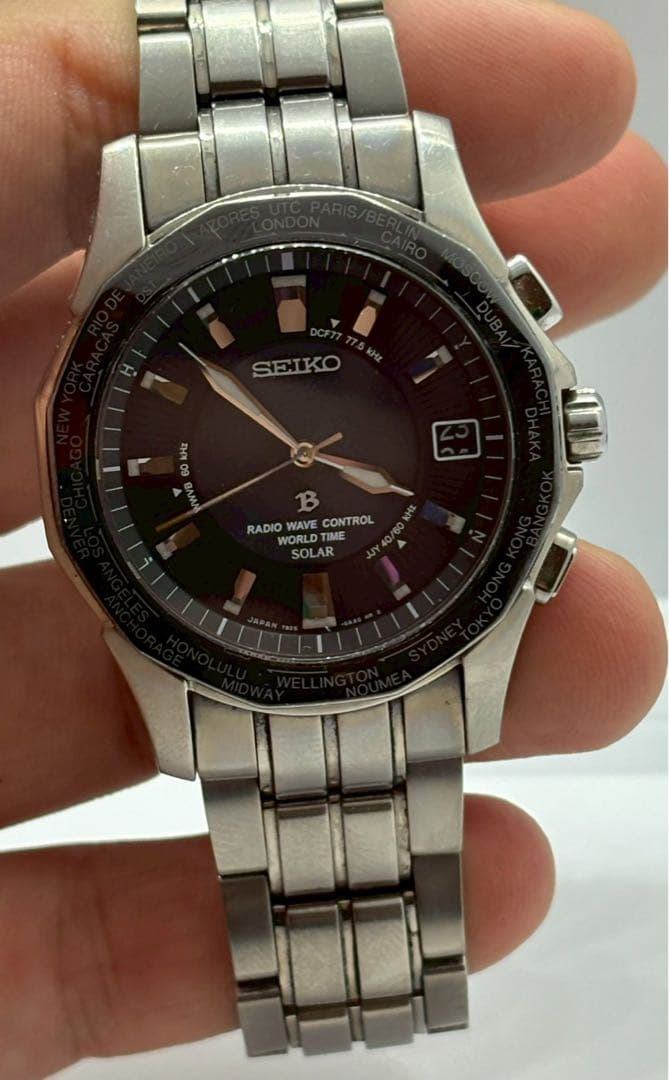 SEIKO セイコー　腕時計　ブライツ ソーラー電波　チタン