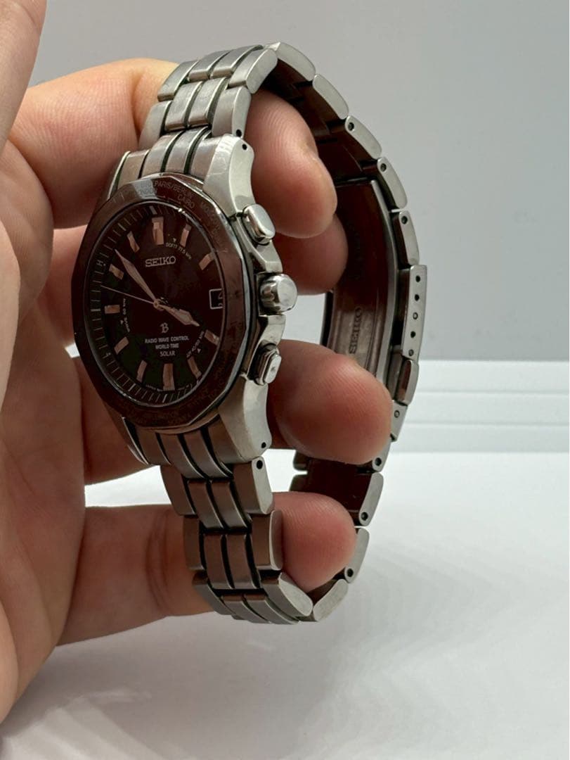SEIKO セイコー　腕時計　ブライツ ソーラー電波　チタン