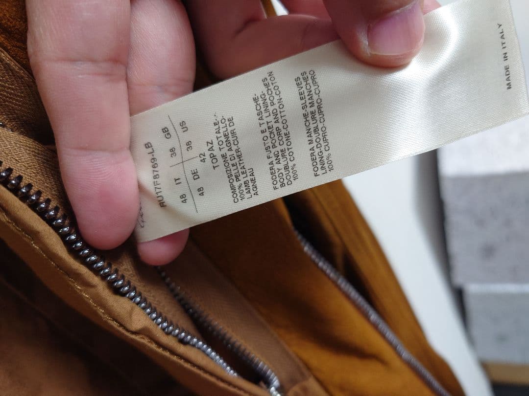 RickOwens 17aw ブリスターラムレザーライダース 48