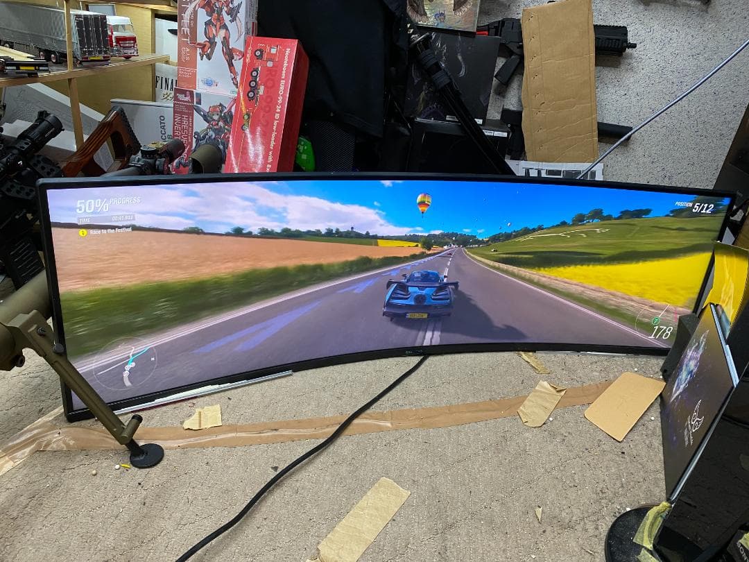 ジャンク扱い　液晶モニター　サムスン　C49HG90　スーパーウルトラワイド