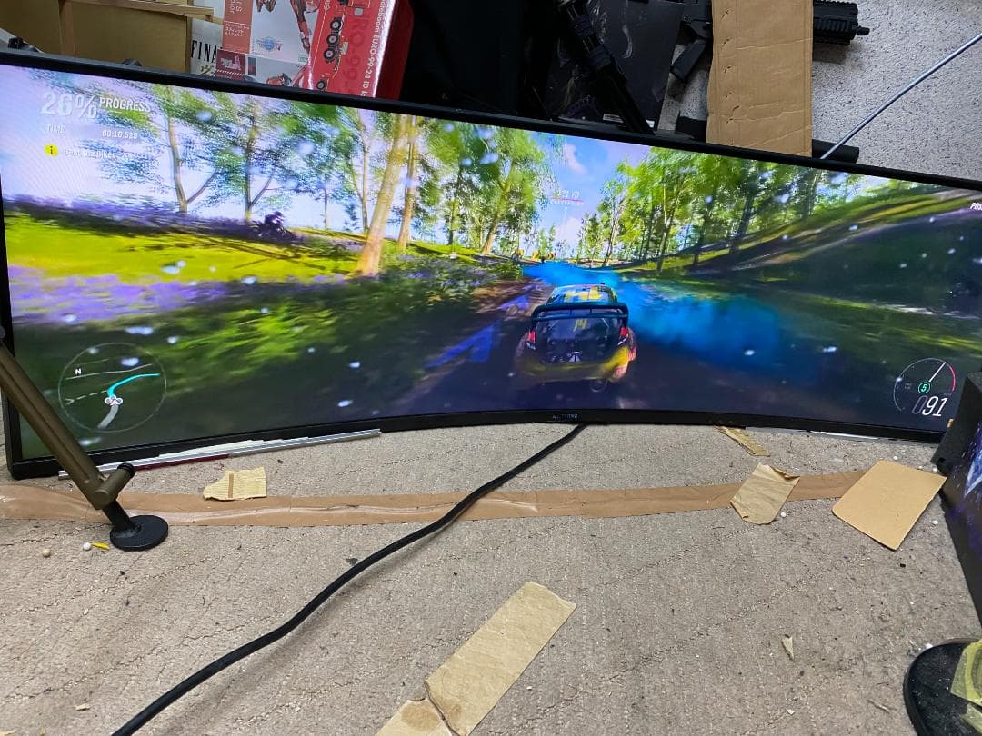 ジャンク扱い　液晶モニター　サムスン　C49HG90　スーパーウルトラワイド