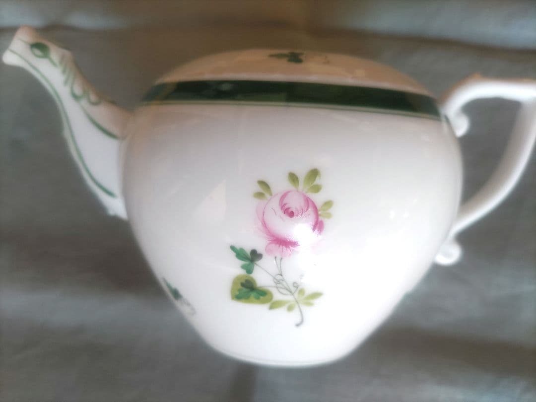 ヘレンド　ウィーンの薔薇　ポット