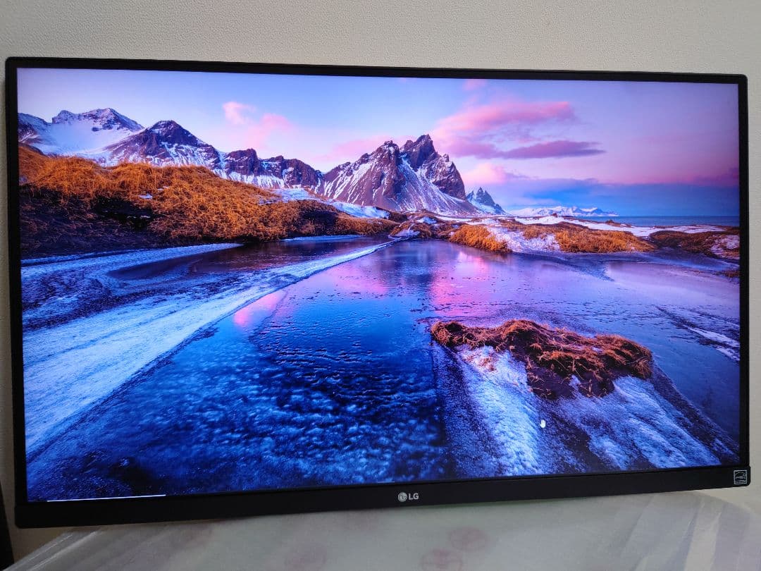 【付属品/箱完備】27インチ4Kモニター　LG 27UP600-W　美品