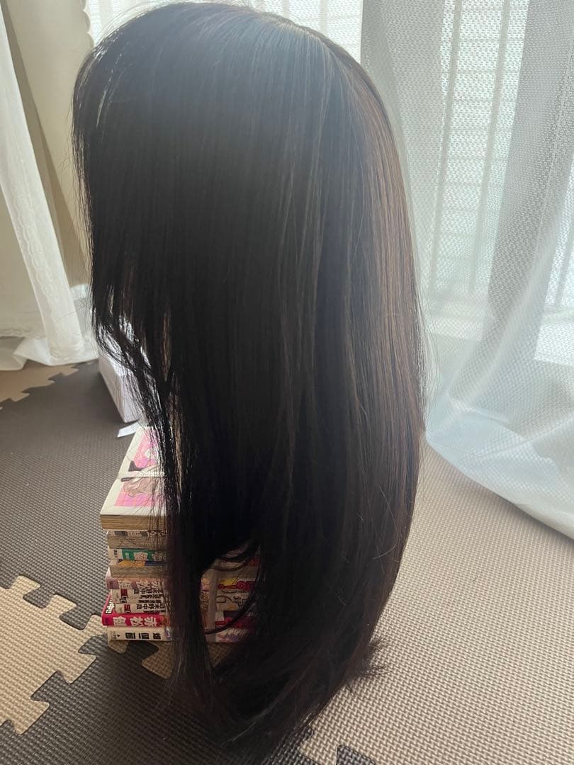 Pinkage 総手植えフルウィッグ ロングミディアム ハグパーマ（モースト原糸