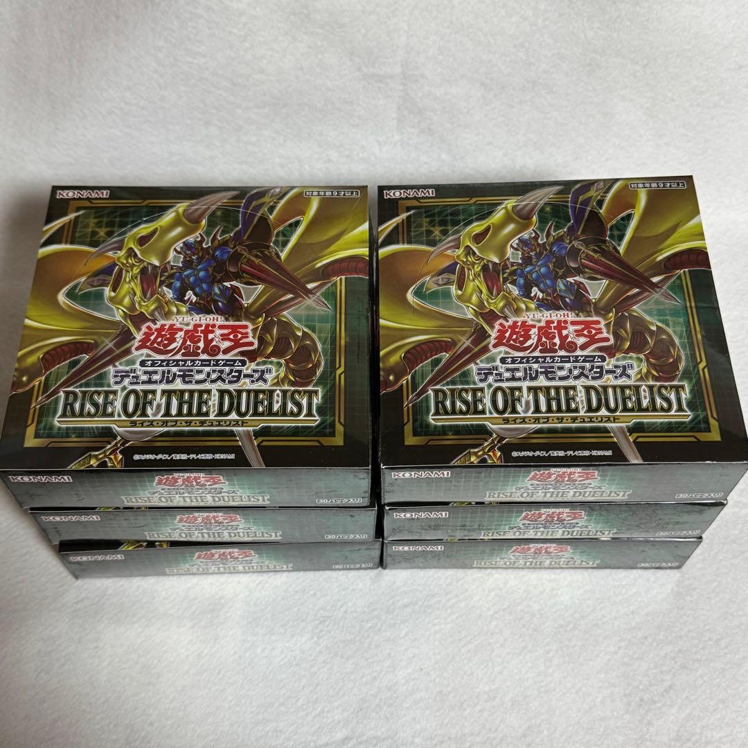 遊戯王　RISE OF THE DUELIST ライズオブザデュエリスト 6箱