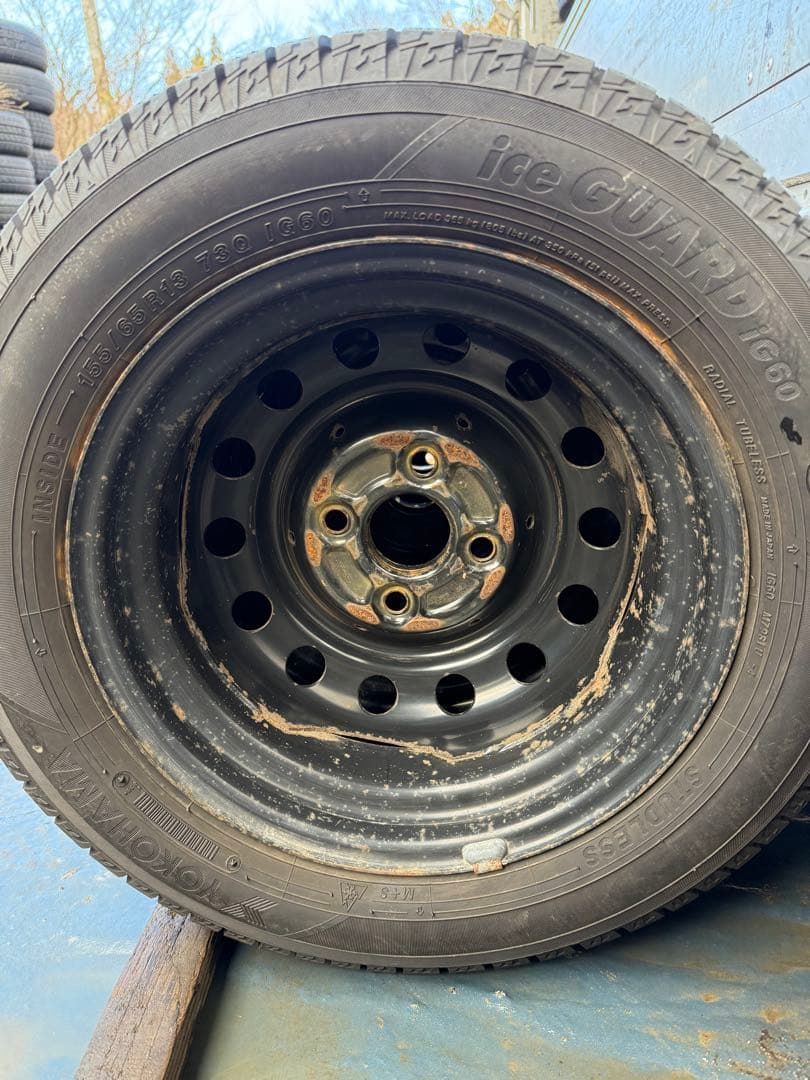 テリーヨコハマスタッドレス155／65R13 73Qホイールセット深溝