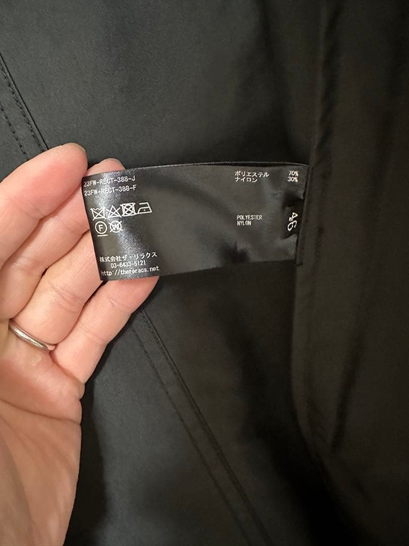 THE RERACS/ザ・リラクス ブラック モッズコート サイズ46