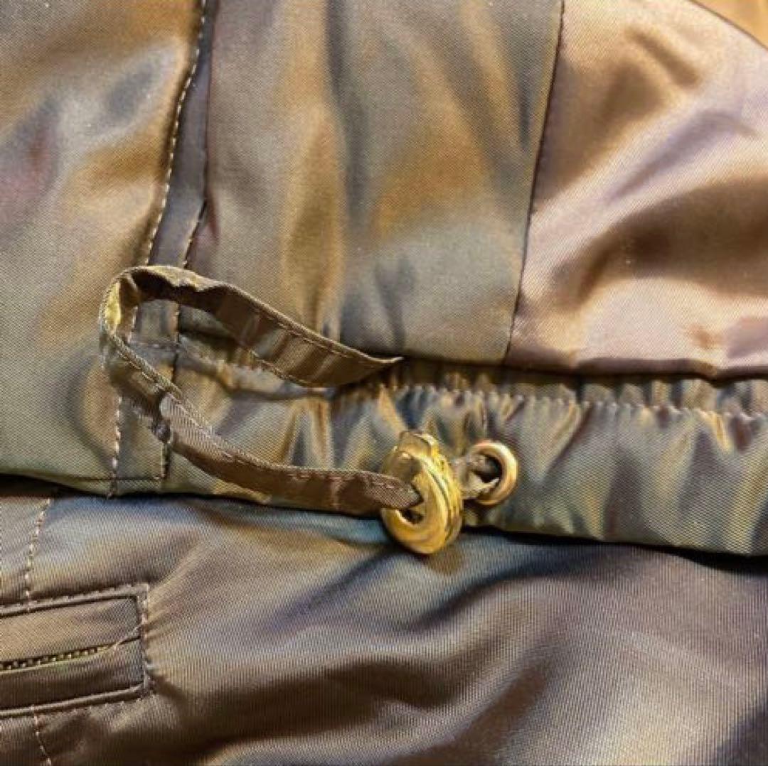 希少 バーバリーズ ベルベット ダウンコート 中綿 玉虫色 光沢