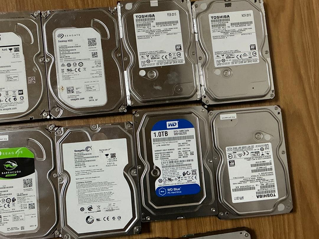 3.5HDD★1TB×10個★2TB×4個★正常動作品