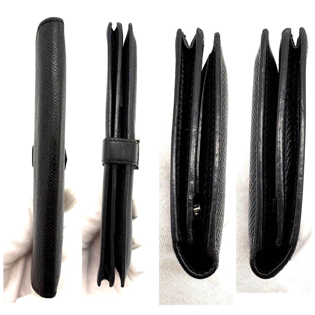 超人気✨ HERMES エルメス ベアンスフレ ブラック ノワール　長財布