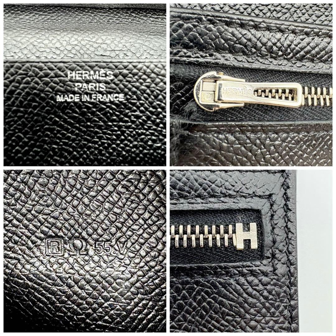 超人気✨ HERMES エルメス ベアンスフレ ブラック ノワール　長財布