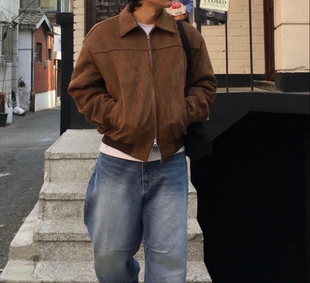 【archive】90 Sullen Brown fullzip blouson