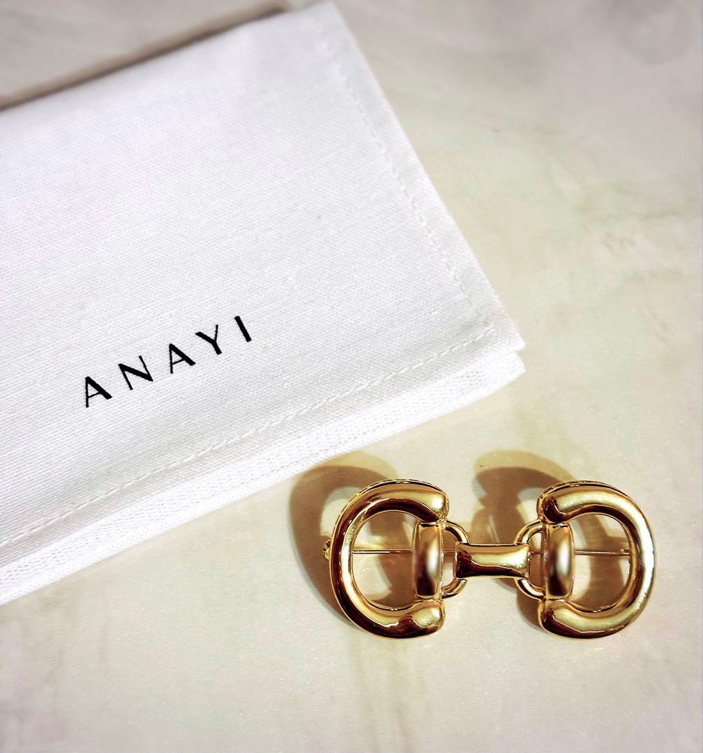 【新品未使用】ANAYI ホースビットビジューブローチ　完売　アナイ