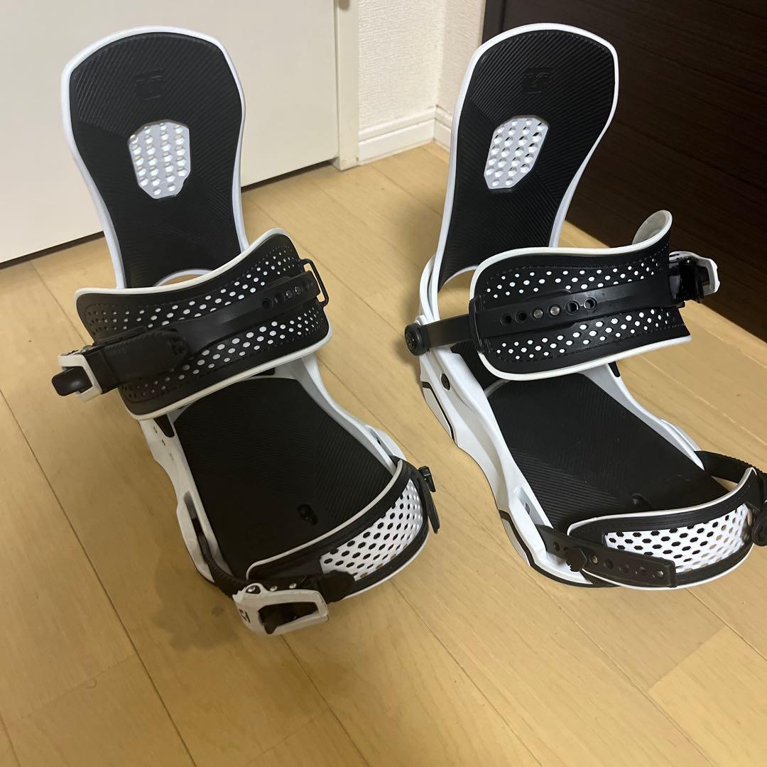 UNION スノーボード ビンディング ホワイト/ブラック