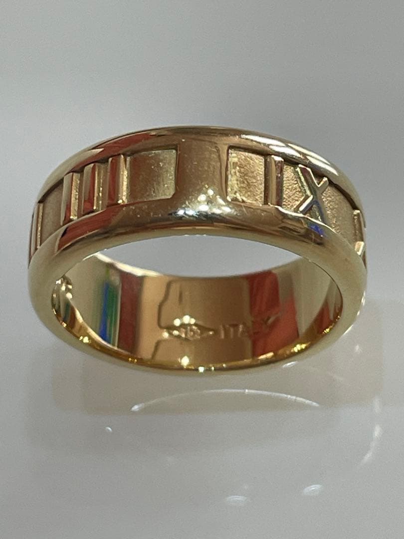 新品磨き済み Tiffany & Co. Ｋ18アトラスリング 11号