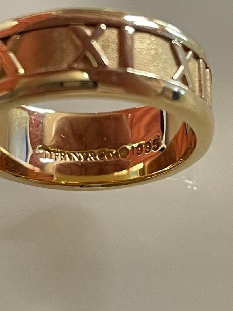 新品磨き済み Tiffany & Co. Ｋ18アトラスリング 11号