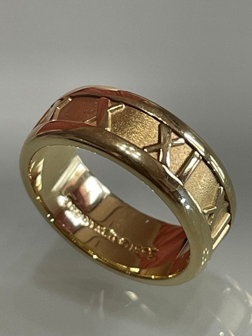 新品磨き済み Tiffany & Co. Ｋ18アトラスリング 11号