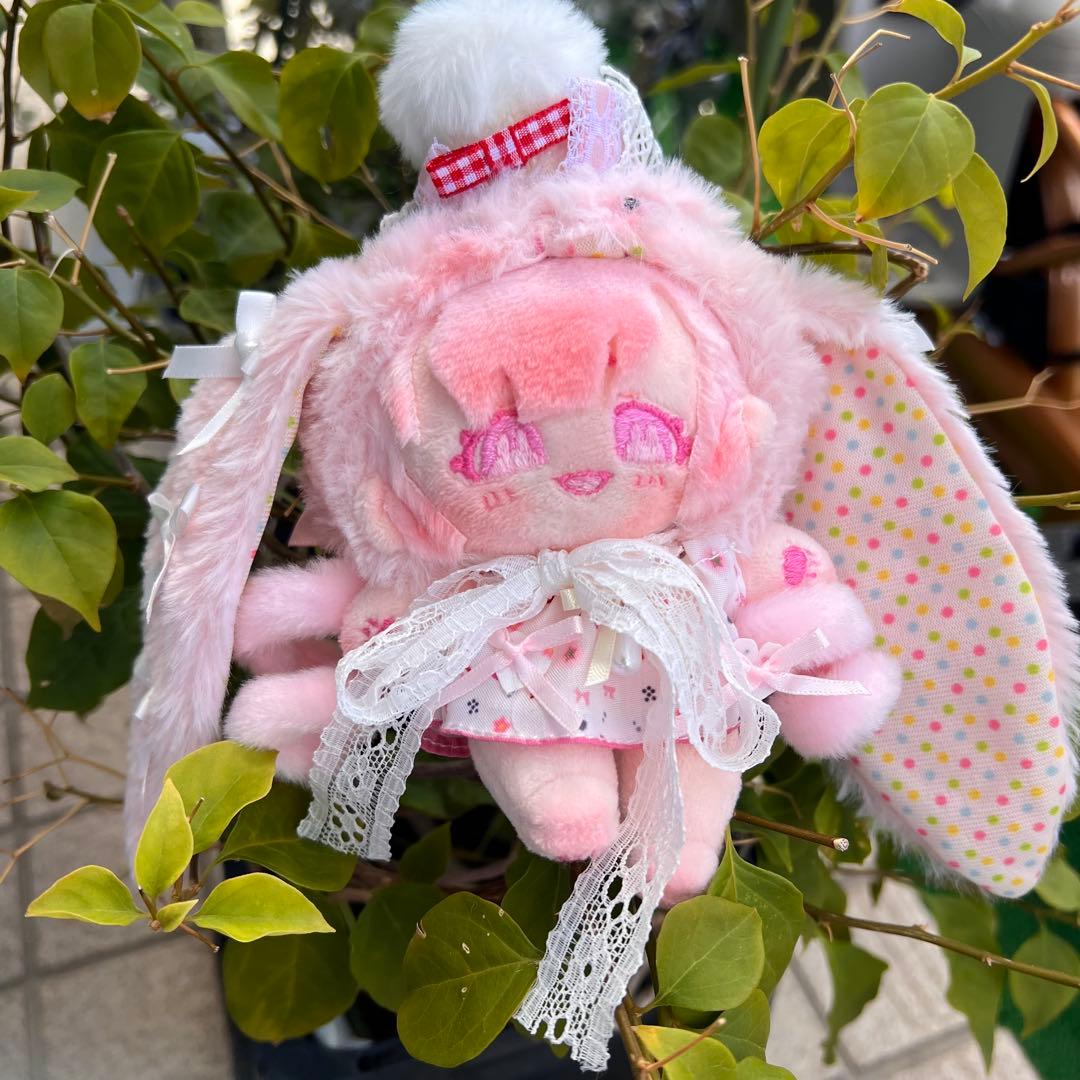 H*o様 自作ぬい ぴんくうしゃぎちゃん 無属性ぬいぐるみ