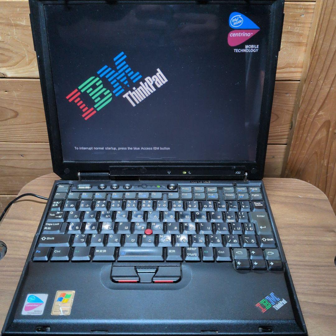 IBM THIKPAD X32 ドッキングステーションセット　起動、BIOSok