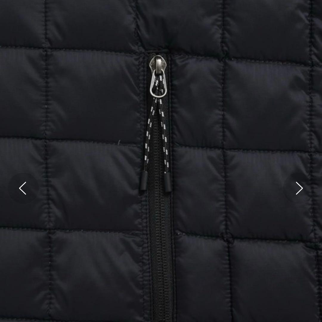 TAION タイオン マウンテン オープンフロント ダウンポンチョ　コート　黒