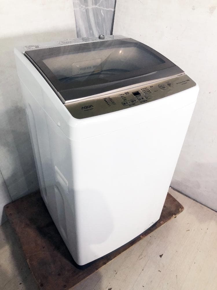 30日迄！2022年★美品★AQUA 7㎏ 洗濯機【AQW-S7MBK】