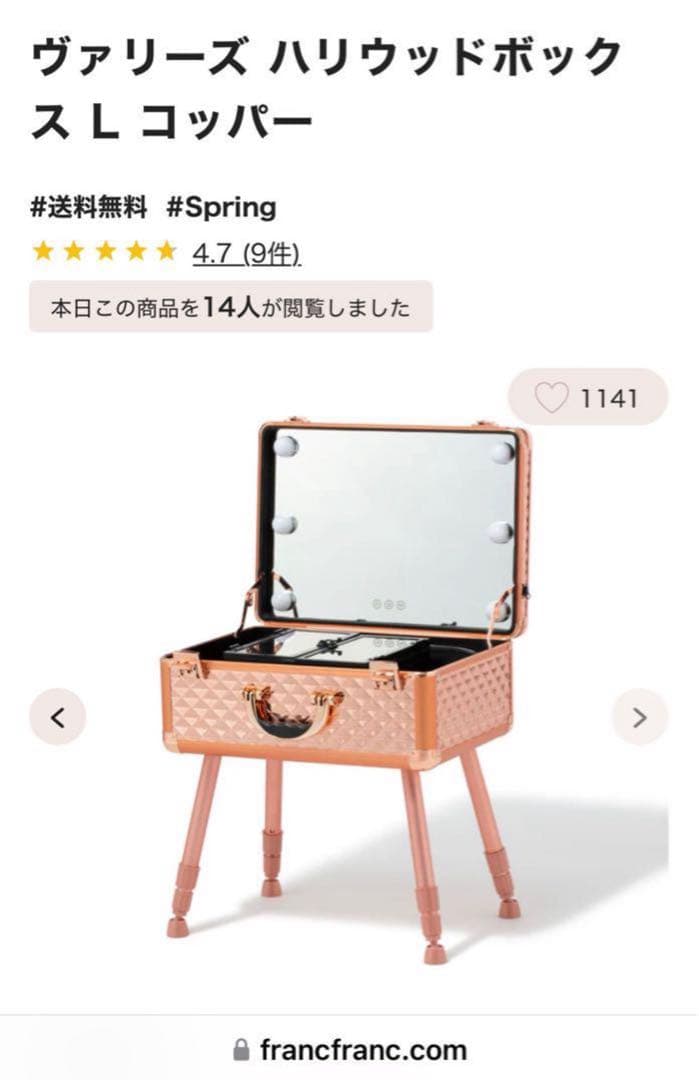 748 【￥59,000】Ｌサイズ／完売カラー入手困難コッパー／ハリウッドＢＯＸ