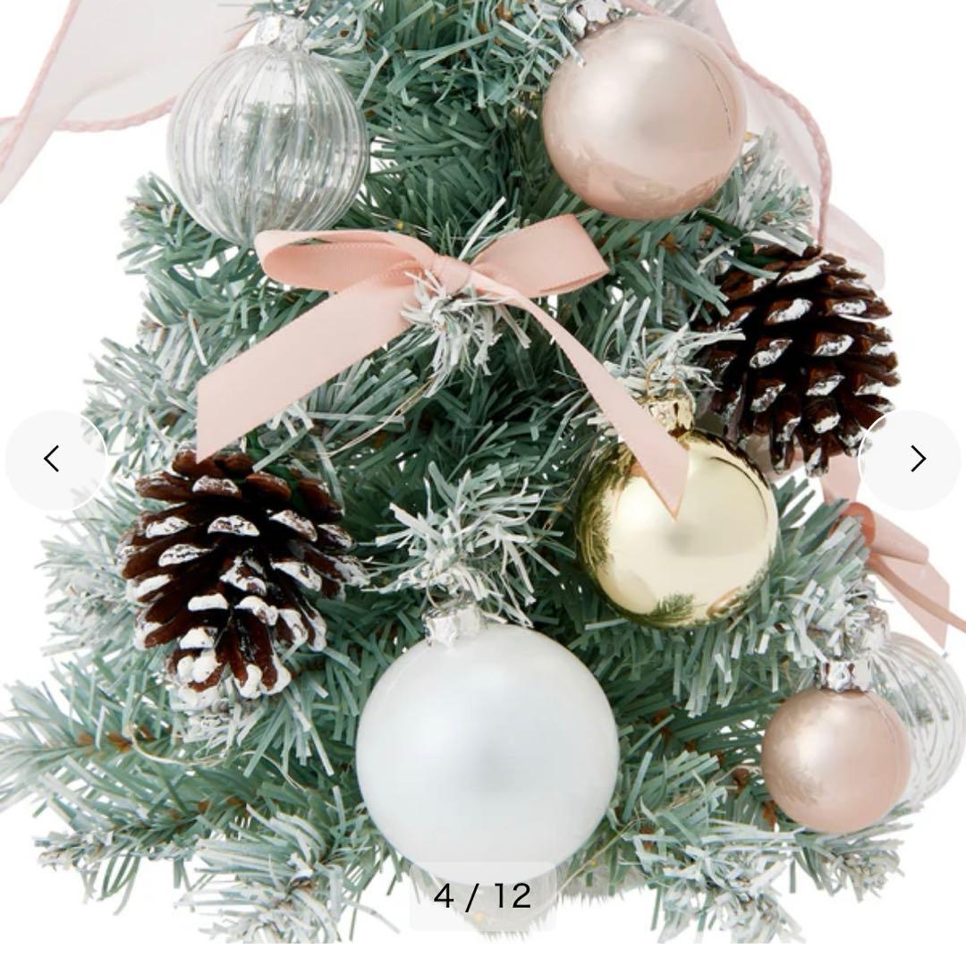 店頭オンライン完売品　デスクトップツリー リボン ライトピンク