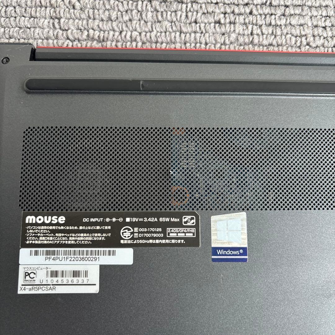 Windowsノート本体 mouse X4-aR5PCSAR AMD Ryzen 5 3500U